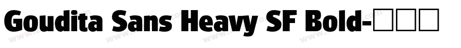 Goudita Sans Heavy SF Bold字体转换